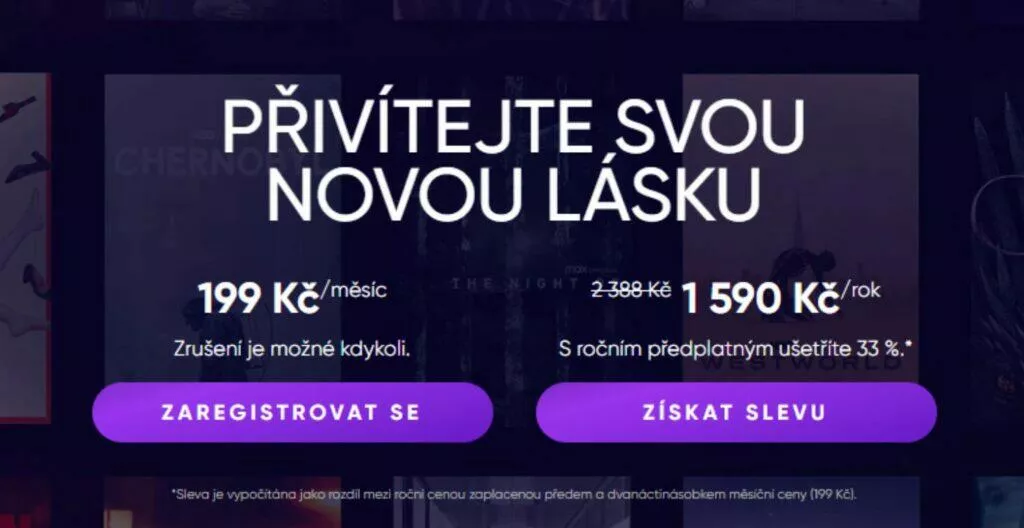 HBO Max levnější roční předplatné ČR nabídka sleva HBO Max levnější roční předplatné ČR nabídka sleva