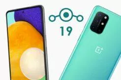 LineageOS 19 Samsung Galaxy A52 4G Galaxy A72 OnePlus 8 8T 8 Pro