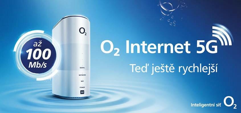 O2 5G Internet na doma rychlejší 100 mbps