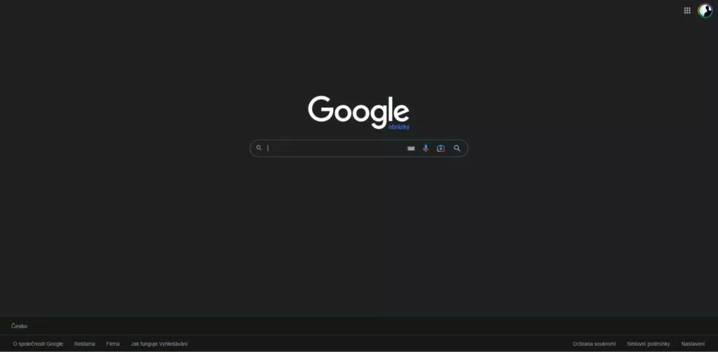 Obrázky Google vyhledávání Google Lens nabídka intergrace ikona