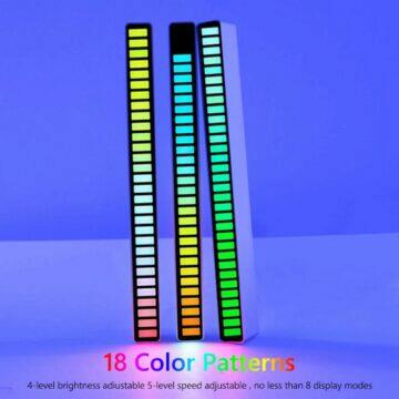 RGB sloupky s živou hudbou 18 barev