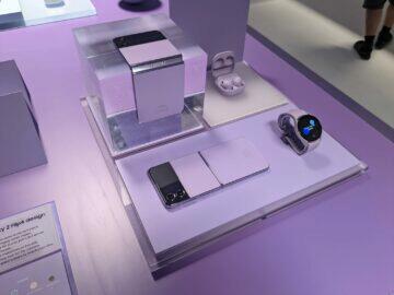 Samsung Galaxy Z Flip4 parametry cena představení fialová