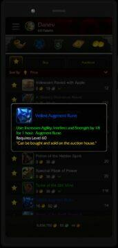 World Of Warcraft mobilní aukce 6