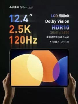 xiaomi pad 5 pro 120hz