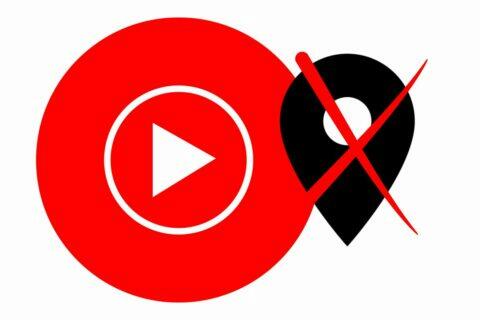 YouTube Music aplikace poloha sledování konec