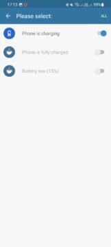 Dynamic Island dynamicSpot Android aplikace 6 nastavení notifikací baterie