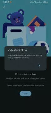 Fotky Google film 4 vytváření