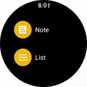 google keep wear os