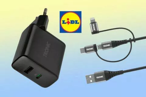 LIDL TRONIC duální 30W nabíječka 3v1 nabíjecí kabel