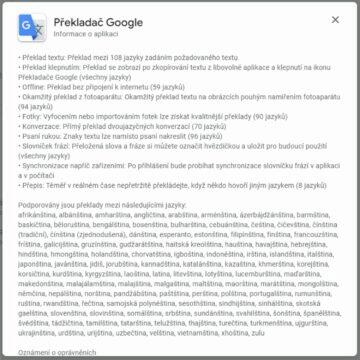 Překladač Google Obchod Google Play popis