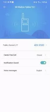 vysílačky Xiaomi Walkie Talkie 1S aplikace Mi Home 2 základní informace