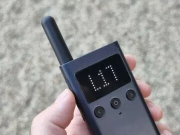 vysílačky Xiaomi Walkie Talkie 1S displej kanál