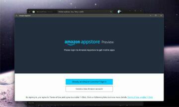 Windows 11 Android aplikace Amazon Appstore 5 login