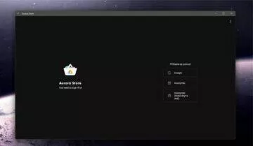 Windows 11 Android aplikace Aurora Store 4 přihlášení