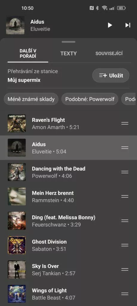 Aplikace YouTube Music