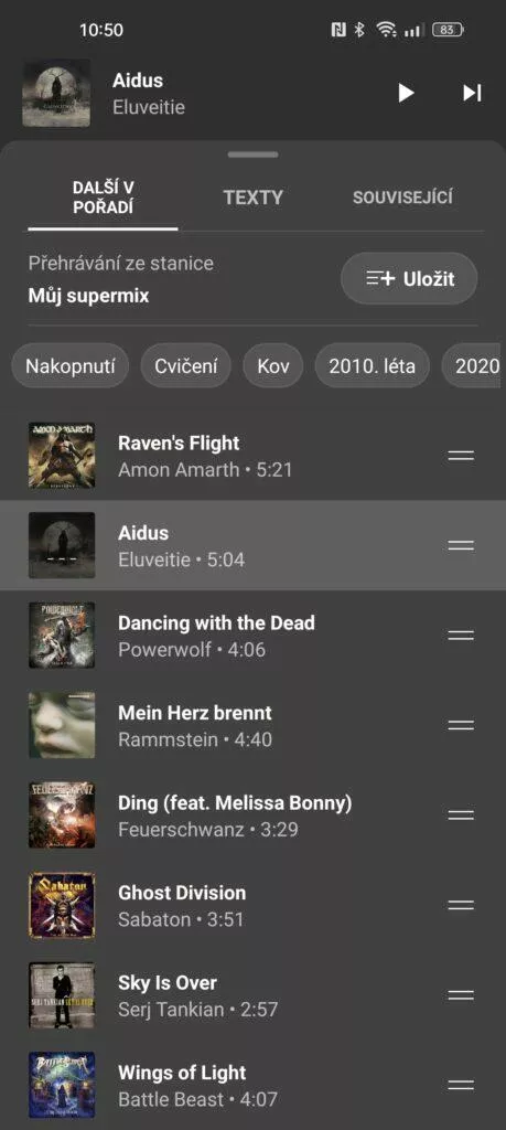 Aplikace YouTube Music