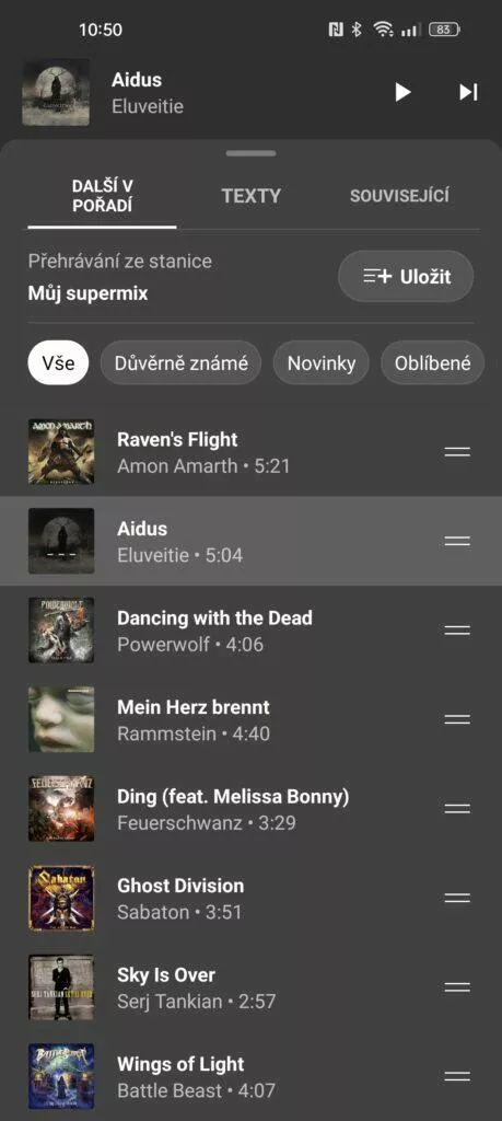 Aplikace YouTube Music