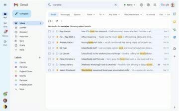 Gmail nové vyhledávání podobné výsledky
