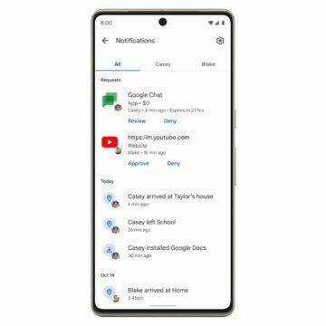 Google Family Link novinky 2022 notifikace upozornění