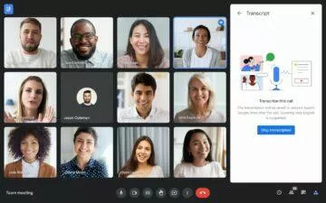 Google Meet přepis řeči na text ukázka Google Meet přepis řeči na text ukázka