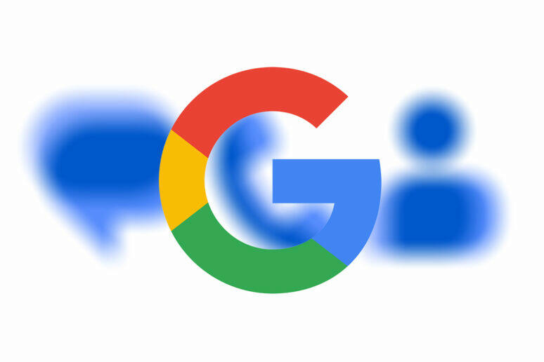 Google nové ikony zprávy kontakty telefon