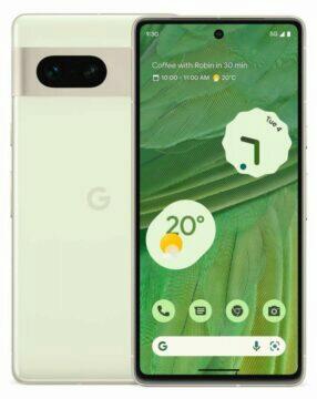 google pixel 7 zelený