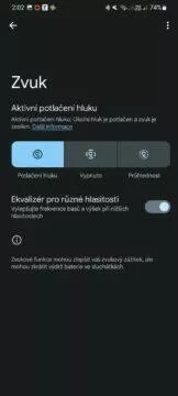 Google Pixel Buds Pro aplikace 4 zvukové režimy