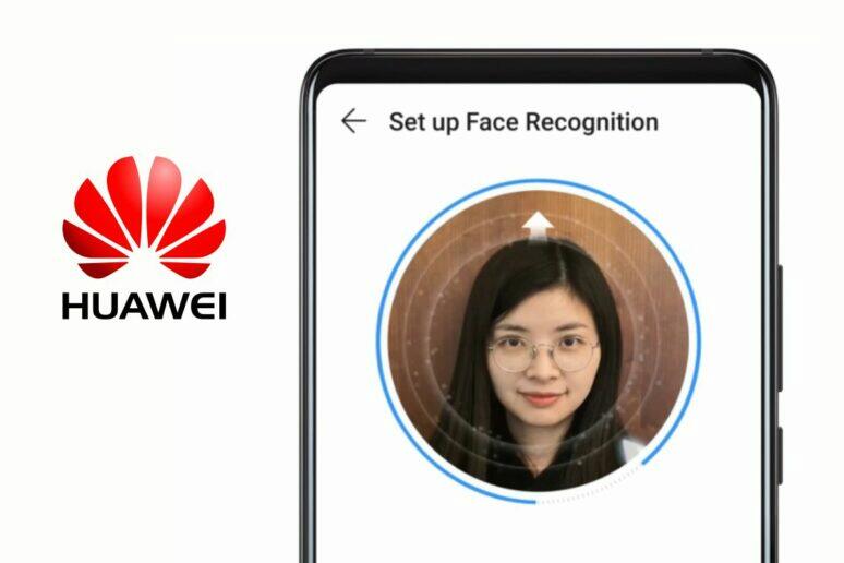 Huawei odemykání sken tváře obličej brýle make-up