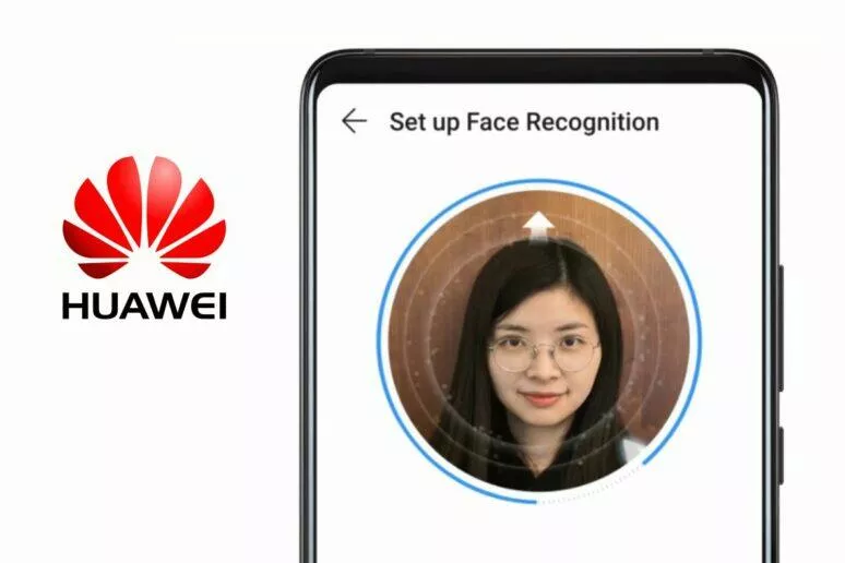 Huawei odemykání sken tváře obličej brýle make-up