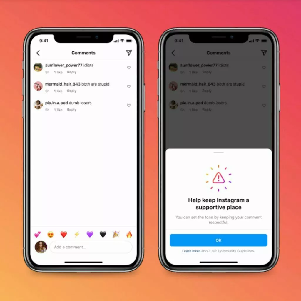 Instagram bezpečnostní opatření nové nástroje 2022 hidden words skrytá slova