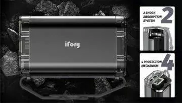 Kickstarter powerbanka Ifory 40 000mAh 100W odolnost