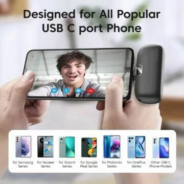 KUULAA mini powerbanka do USB-C telefony