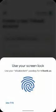 Passkeys Google Chrome Android hesla přihlášení otisk