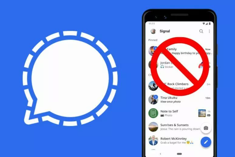 Signal SMS Android aplikace Signal SMS Android aplikace