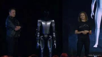 Tesla robot Optimus final Elon Musk prezentace