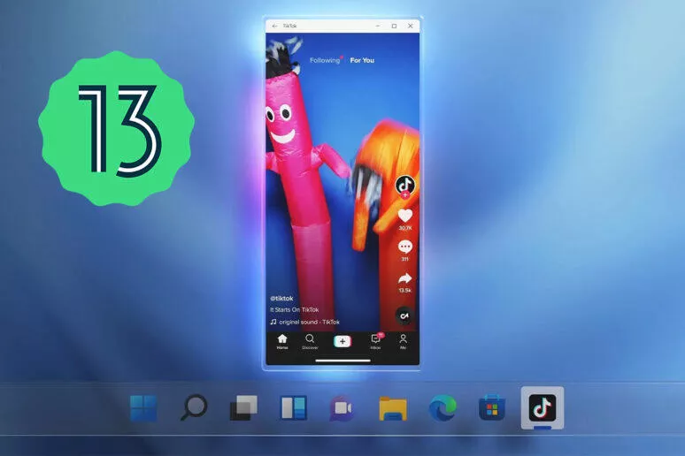 windows 11 android 13 windows 11 android 13