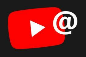 YouTube handles kanály úchyty označování