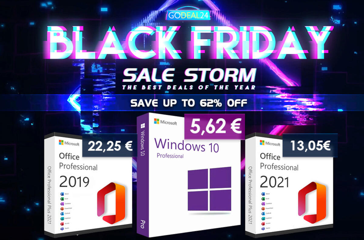 Black Friday na Godeal24! Windows 10 pořídíte již od 5.62€