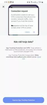 DuckDuckGo Ochrana před sledováním aplikace data