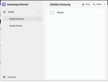 Google Chrome Samsung Internet záložky synchronizace návod plugin