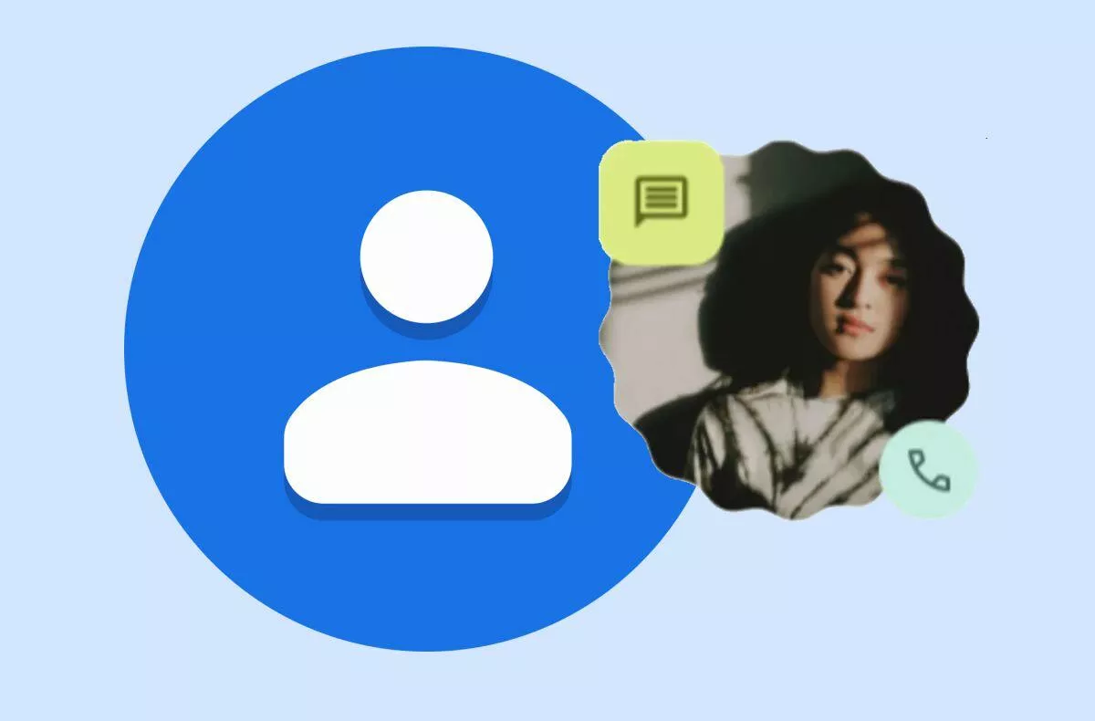 Kontakty Google nový widget Material You