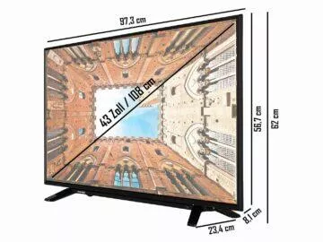 LIDL Black Friday 2022 slevy smart tipy TOSHIBA Smart TV 43U2063DAQ, 43″ rozměry