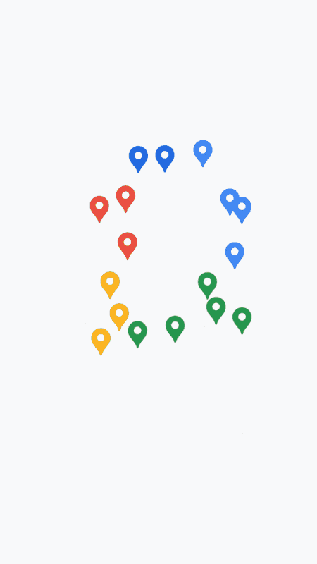 Mapy Google sdílení polohy sdílení odhadované doby příjezdu animace ukázka crop