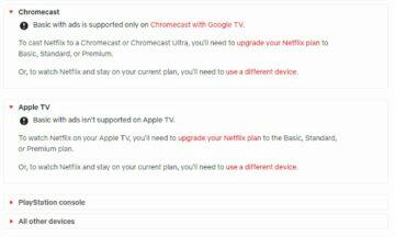 Netflix levnější s reklamami Chromecast Apple TV omezení