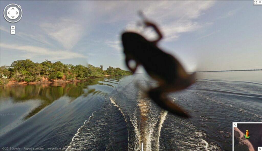 Street View alternativní snímání člun žába