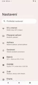 t phone nastavení