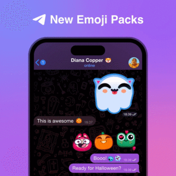 Telegram Nové balíky Emoji