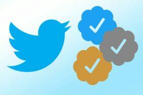Twitter Blue nové odznaky modrý zlatý šedý