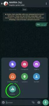 WhatsApp ankety nabídka