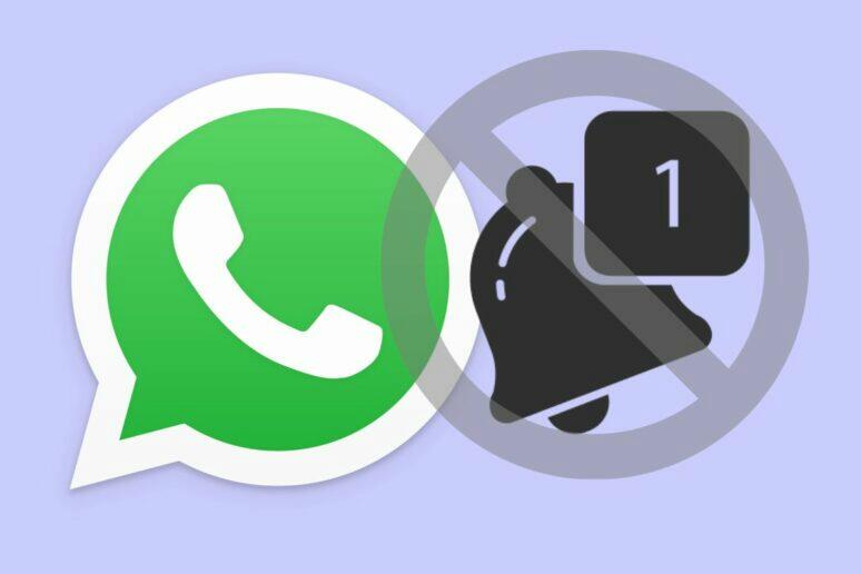 WhatsApp notifikace upozornění tlumení velké skupiny